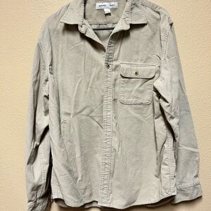 Old Navy Beige Corduroy Shirt
